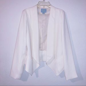 CeCe Ivory Open Front Blazer
